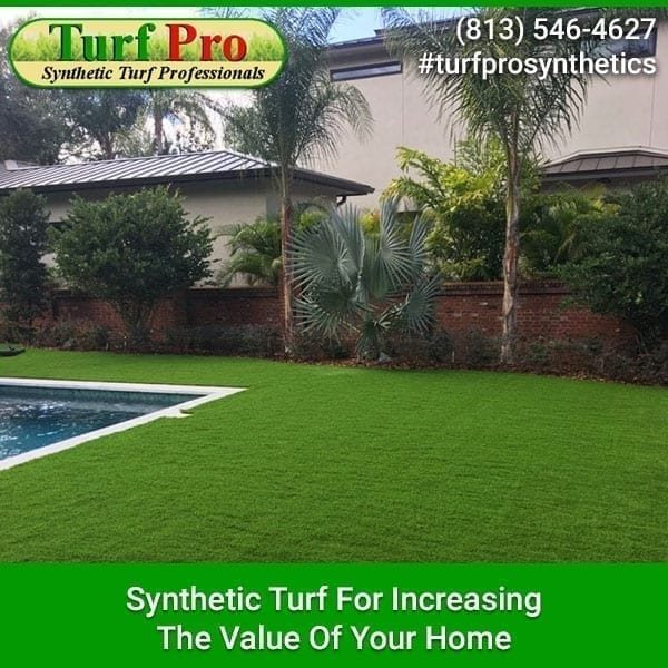 Synthetic turf installed in a backyard for home enhancement.